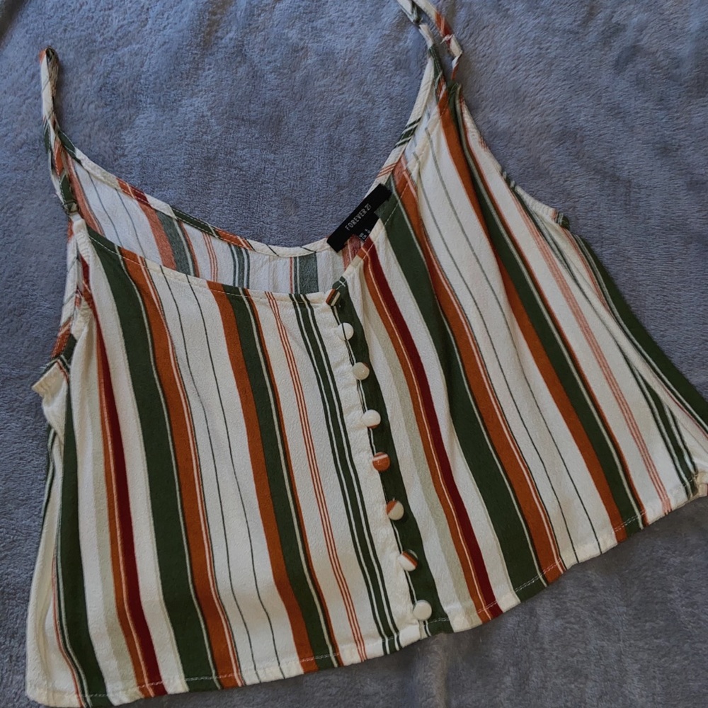 Forever 21 striped crop top ! ✨